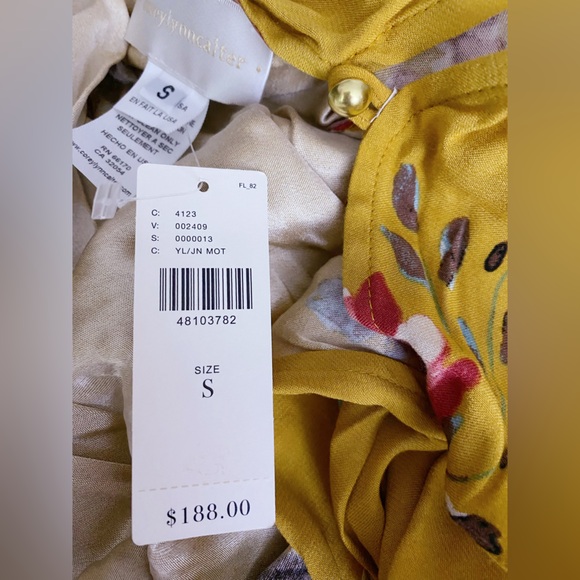 Anthropologie Corey Lynn Calter Floral Jumpsuit NEW WITH TAG SMALL - Picture 3 of 10